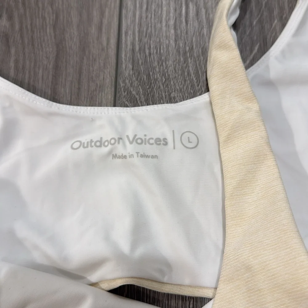 Outdoor Voices Court Dress | Size Large | Cream White